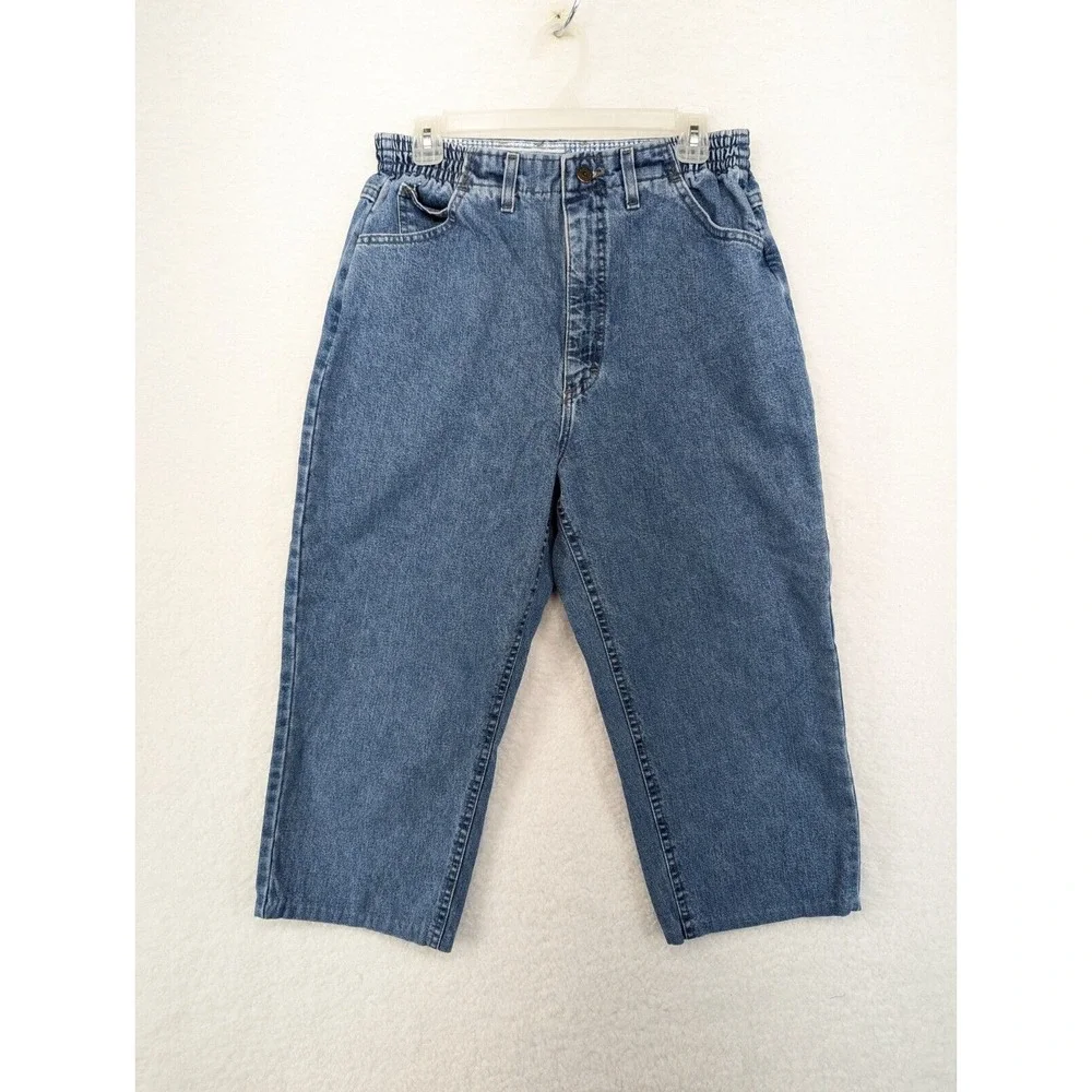 LEE Original Loose Mom Jean med wash High Rise VTG 90s 12M 20